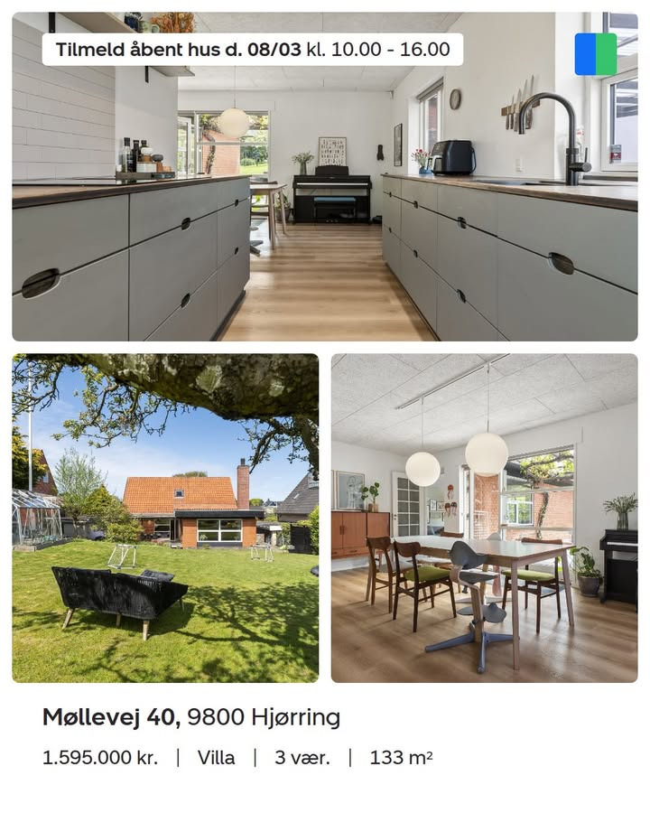 Åbent hus i velholdt villa på Møllevej 40 i Hjørring