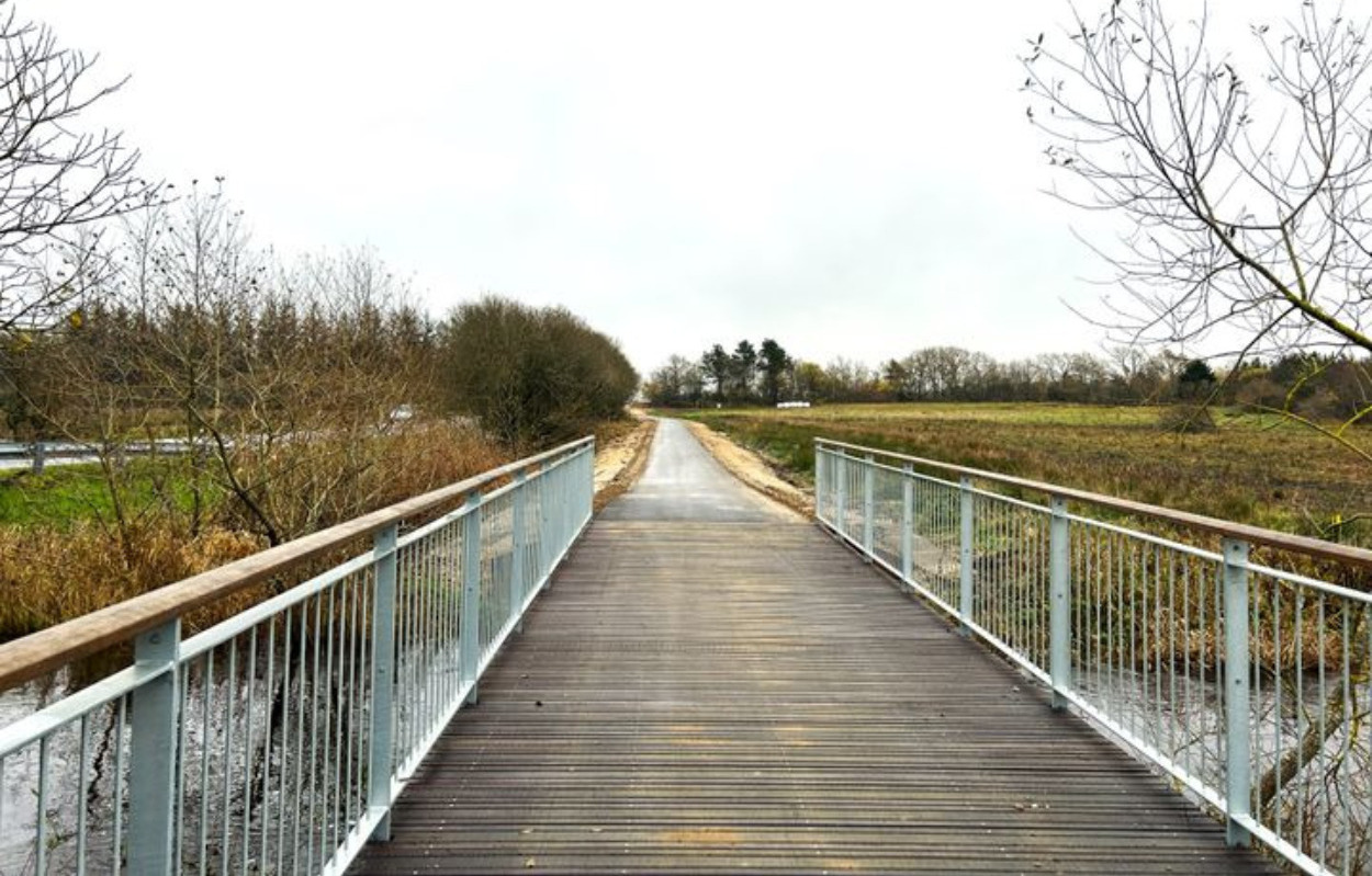 Nu åbner den nye cykelsti mellem Filskov og Sdr. Omme