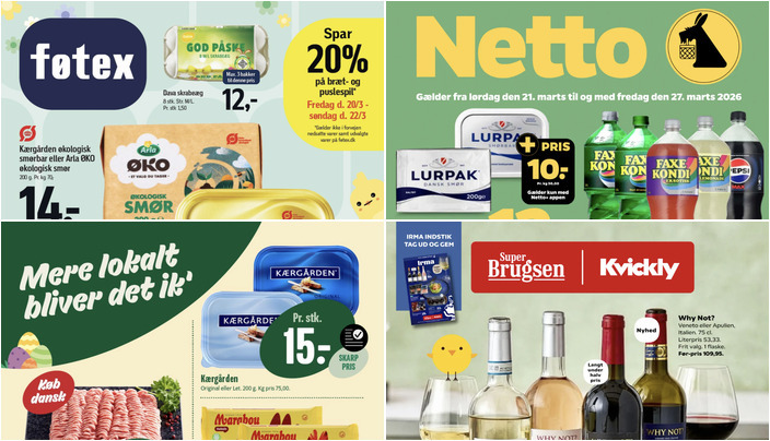 Fantastiske lokale tilbud: Lurpak smør til 10 kr. og Dava skrabeæg til 12 kr.