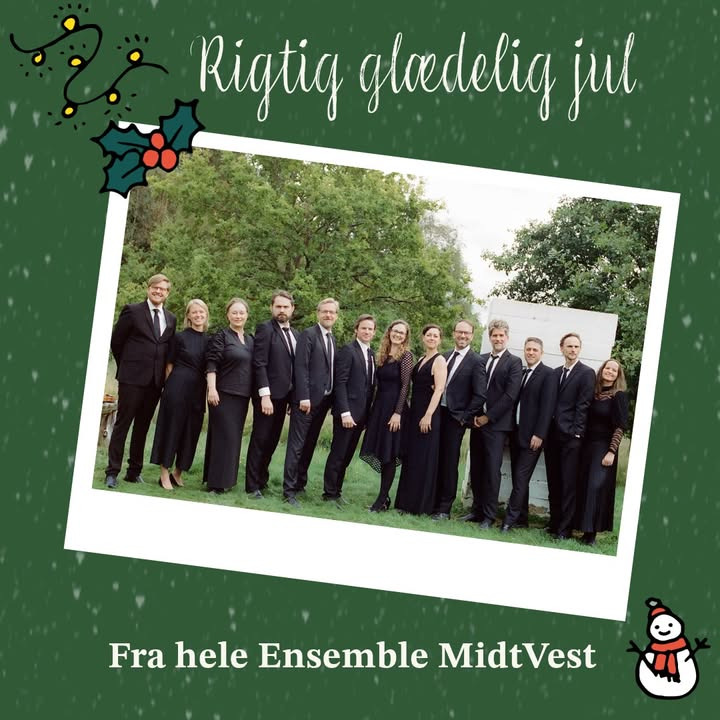 Ensemble MidtVest annoncerer ny musikudgivelse og siger farvel til klarinettist i julehilsen