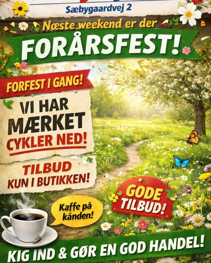 Sæby cykler inviterer til forårsfest med ugens tilbud på cykler