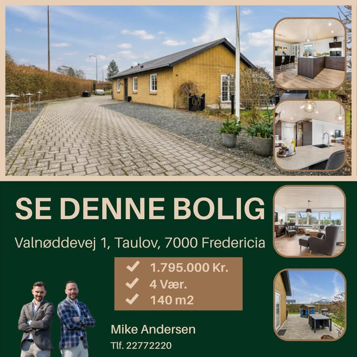 Velholdt etplansvilla til salg i Fredericia