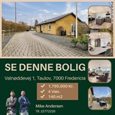 Ejendomsmægler Mike Andersen præsenterer velholdt etplansvilla i Taulov