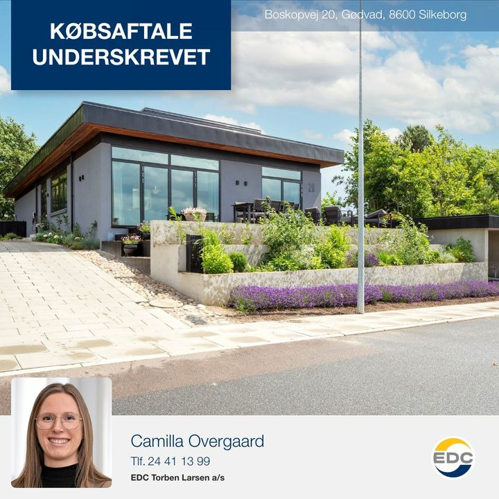 Boligen på Boskopvej i Silkeborg solgt: EDC Torben Larsen annoncerer underskrevet købsaftale