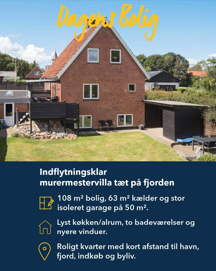 EDC Ejen­doms­grup­pen Struer præsenterer indflytningsklar villa på Fjordglimt 3
