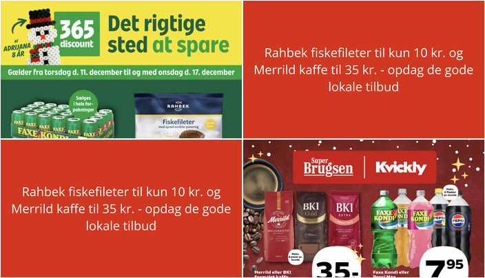 Rahbek fiskefileter til kun 10 kr. og Merrild kaffe til 35 kr. - opdag de gode lokale tilbud