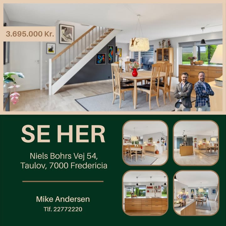 Unik ejendom til salg i professorkvarteret i Fredericia