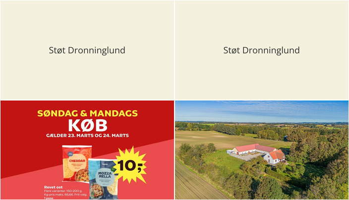 Nyt fra Mæglerhuset og SUPERBRUGSEN DRONNINGLUND