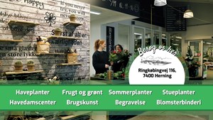 Midtjysk Gartnerhal Herning søger blomsterbindere