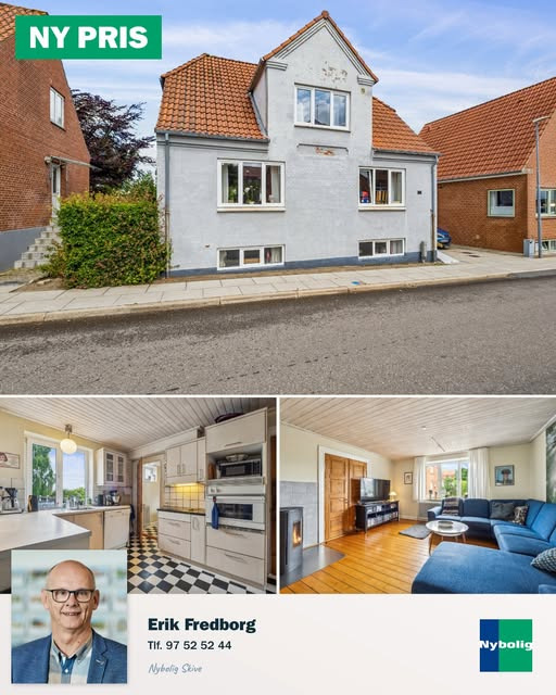 Nybolig Skive I/S sænker prisen på charmerende byvilla i Skive