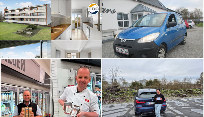 Nyt fra Nordbyens Køreskole v/ Bjarne M. Behrenthz, MENY Hobro, EDC Søren Jensen og 1 anden