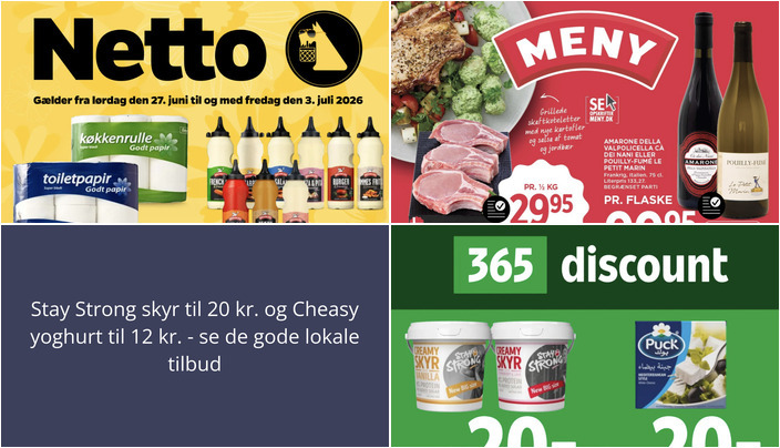 Stay Strong skyr til 20 kr. og Cheasy yoghurt til 12 kr. - se de gode lokale tilbud