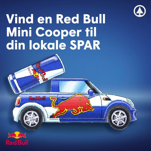 Spar Skejby inviterer til konkurrence om besøg fra Red Bull Mini Cooper