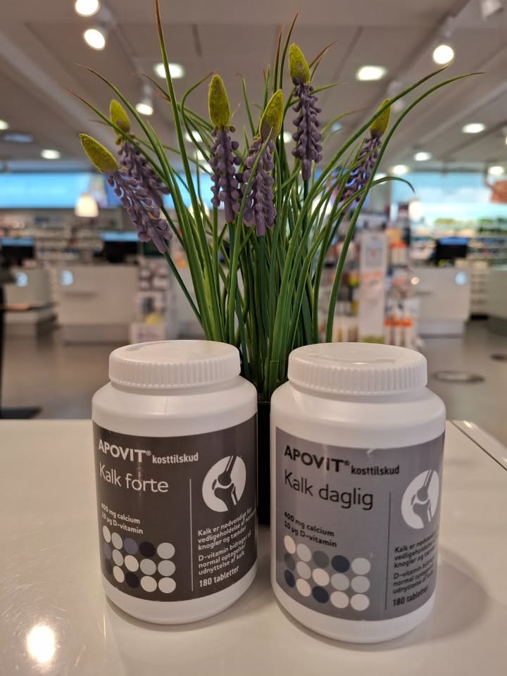 Ikast Apotek fremhæver fordelene ved Apovit Kalk Forte og Kalk Daglig tabletter med kalk og D-vitamin