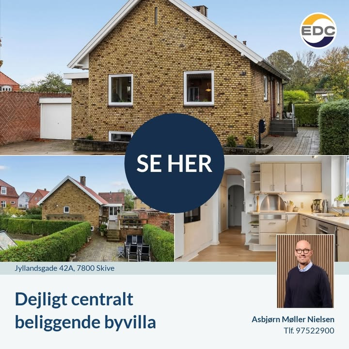 Centralt beliggende byvilla klar til fremvisning fra EDC Skive I/S