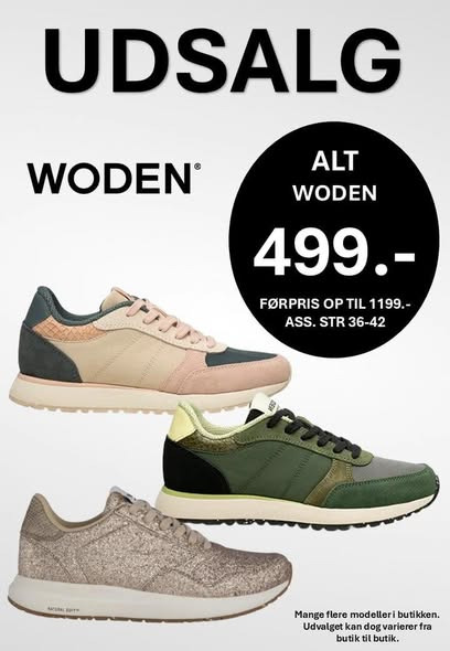 DK Shoes Brønderslev ApS lokker med stort Woden udsalg på sommer sneakers