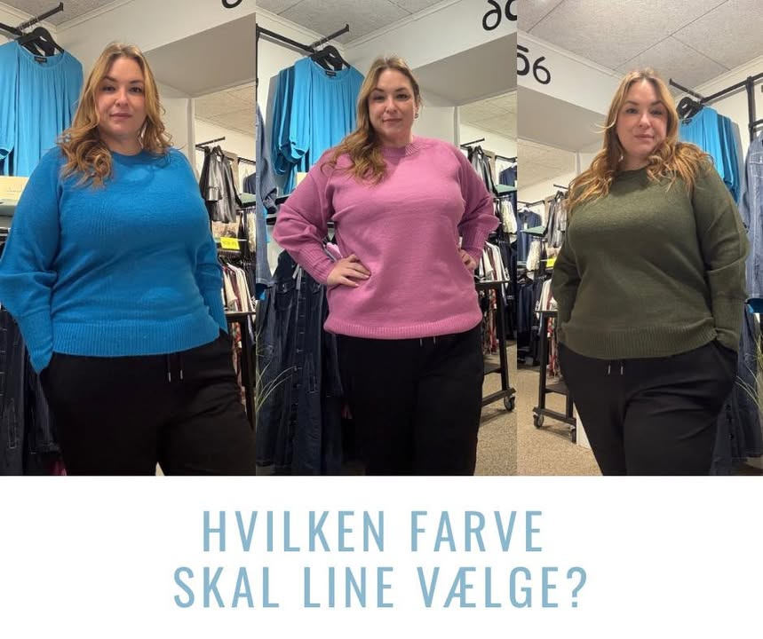 GARDEROBEN spørger: Hvilken farve strik fra No1 by OX skal Line vælge?