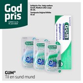 God pris på GUM tandplejeprodukter til en sund mund