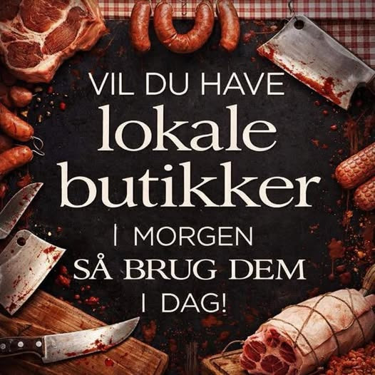 Jaataak Slagteren opfordrer til at støtte lokale butikker i dag