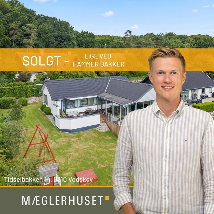 Mæglerhuset sælger villa i Vodskov nær Hammer Bakker