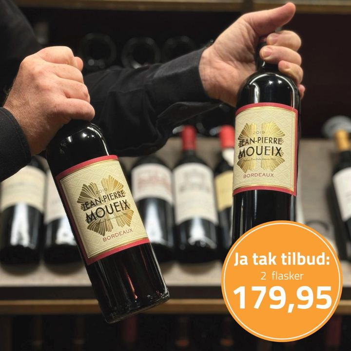 Pedersborg Vin tilbyder Bordeauxvin til særpris: 2 flasker for 179,95 kr.