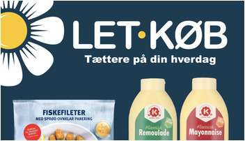 Fiskefileter til kun 10 kr. og K-Salat Remoulade til 12 kr. hos LetKøb