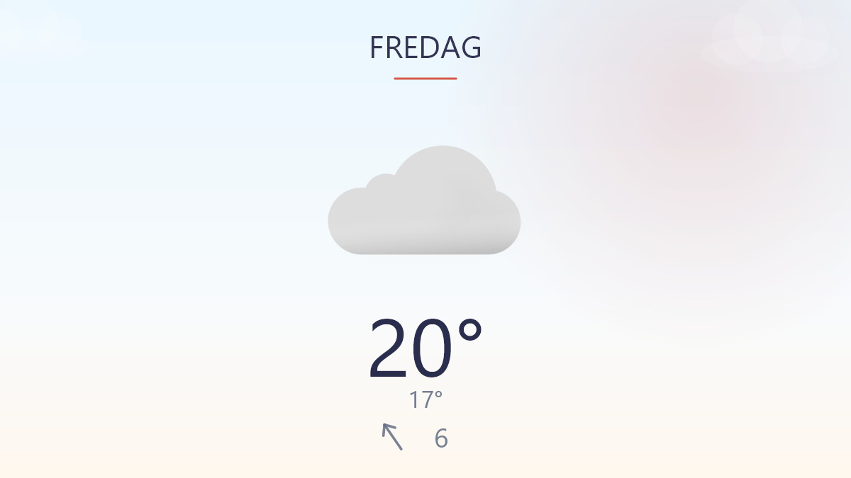 Mild dag med blæst i kulissen