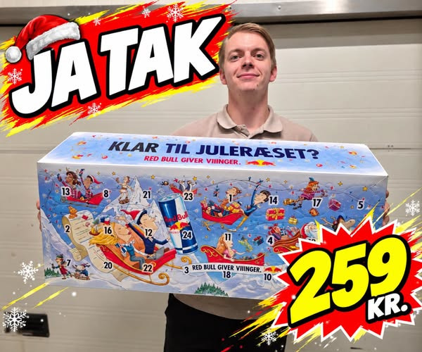 SPAR Skejby sælger Red Bull julekalender til 259 kr.