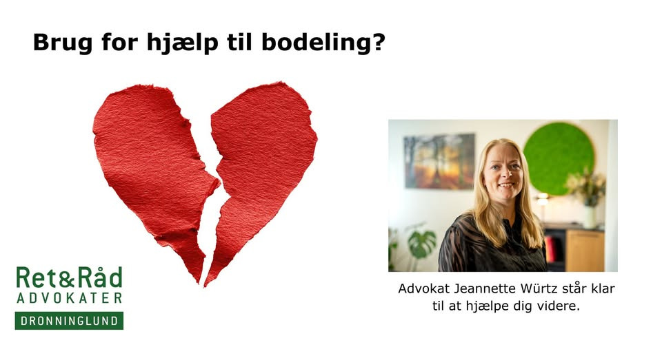 Ret og Råd Dronninglund v/Jeannette Würtz rådgiver om økonomiske konsekvenser ved skilsmisse