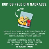 Løvbjerg Frederikshavn inviterer børn til gratis snacks til madkassen i dag