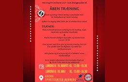 Herning FH inviterer til åben træning for U17/U19-drenge