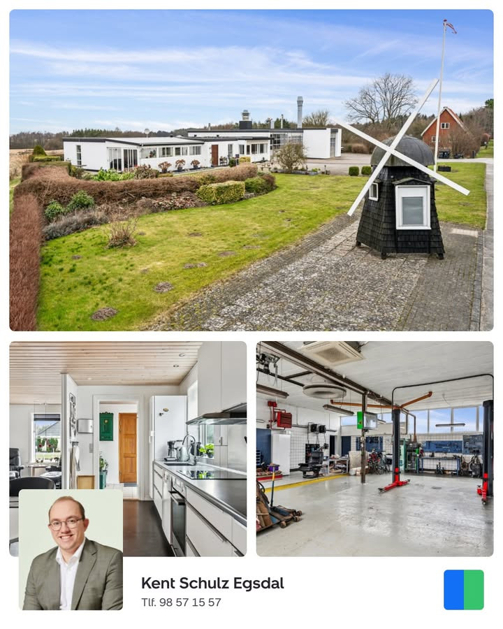 Nybolig Hadsund præsenterer ejendom med bolig og autoværksted i Havndal
