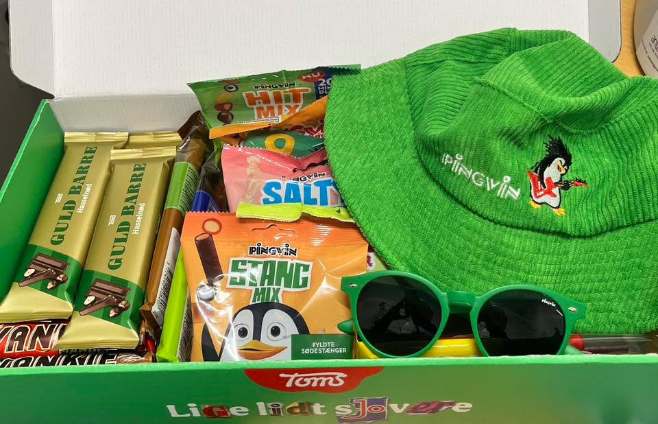 MIN KØBMAND I ASP afholder bonkonkurrence om en kasse med Toms grønkoncert varer og godter