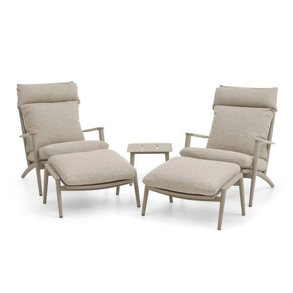 HOVELIND MØBLER introducerer vejrbestandig Silba lænestol med skammel til haven