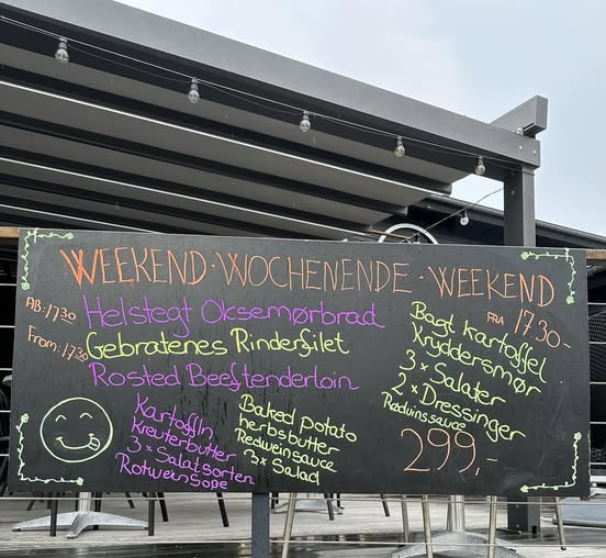 Restaurant Luna Lemvig præsenterer weekendtilbud i august på helstegt oksemørbrad
