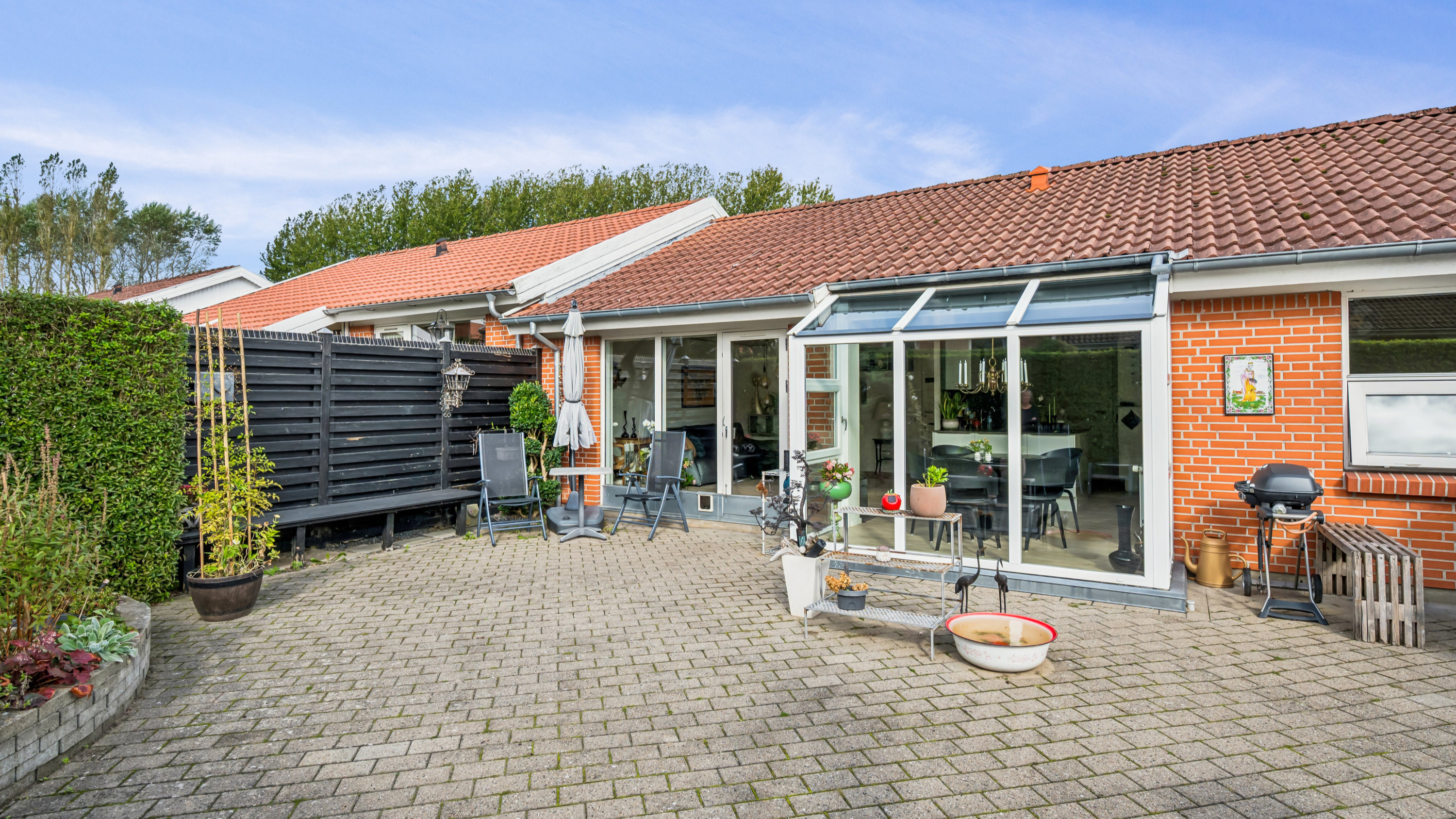 Flot og moderniseret rækkehus i Silkeborg