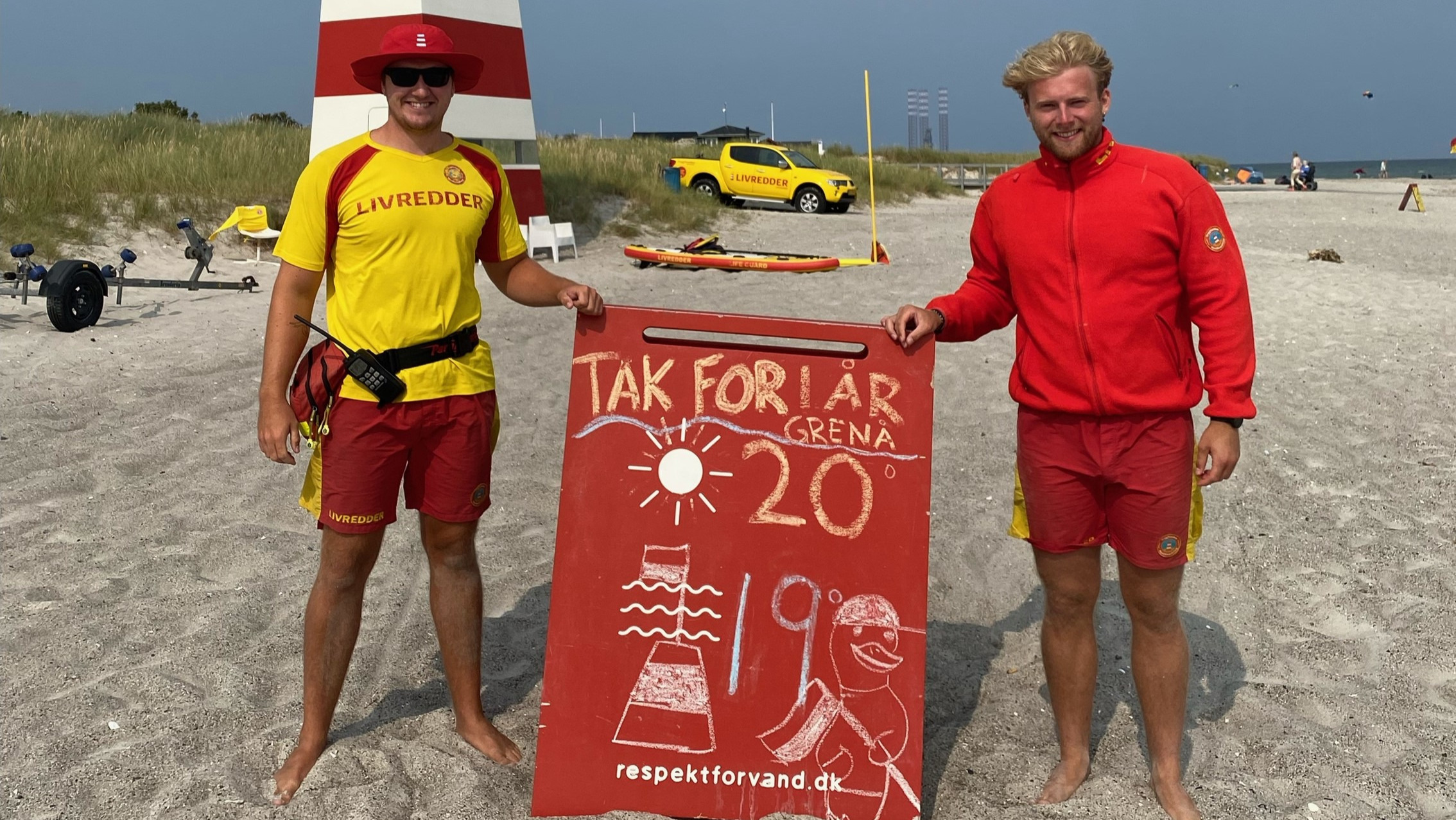 Livredderne i Grenaa takker af for i år: Vinden skabte farlige situationer for badegæsterne