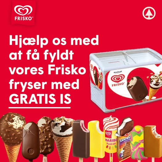 SPAR Skejby beder om likes for at vinde gratis Frisko-is til butikken