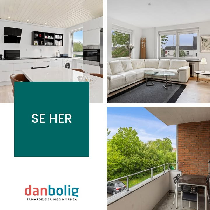 Danbolig Nørresundby fremhæver moderne lejlighed med altan og praktiske faciliteter