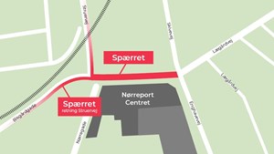 Vejarbejde ved Nørreport og Lægårdvej forstyrrer trafik indtil maj 2024