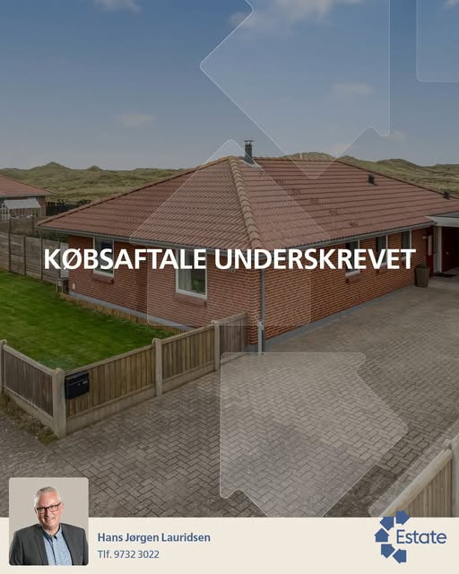 Estate Vestjylland melder om underskrevet købsaftale på villaen på Geflevej 98