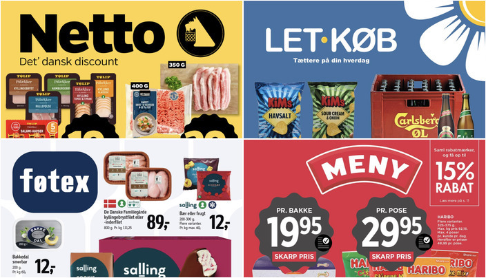 Lokale tilbud: Yoggi yoghurt til 12 kr. og Haribo slikpose for kun 10 kr.
