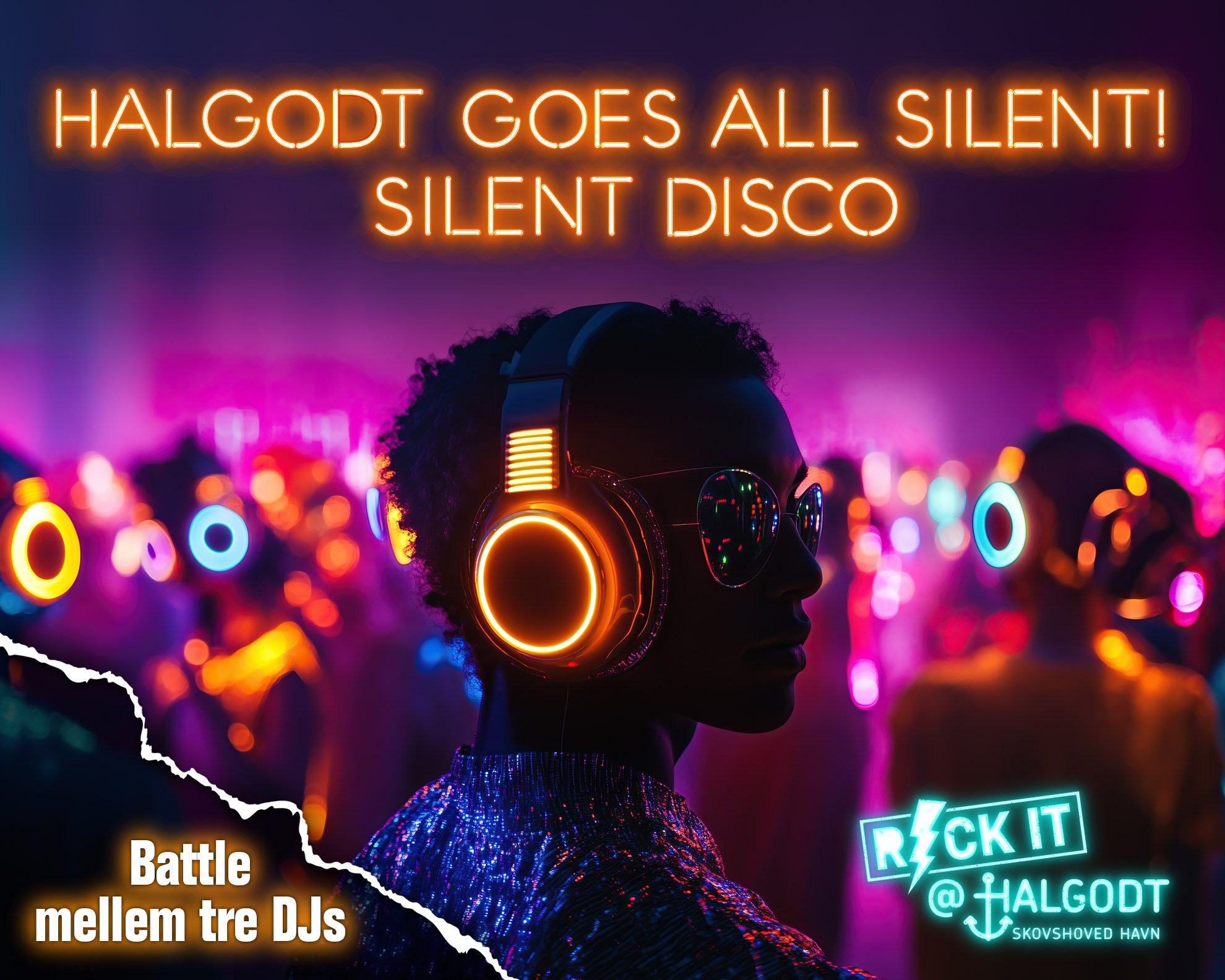 Halgodt goes all silent: Silent disco i Charlottenlund
