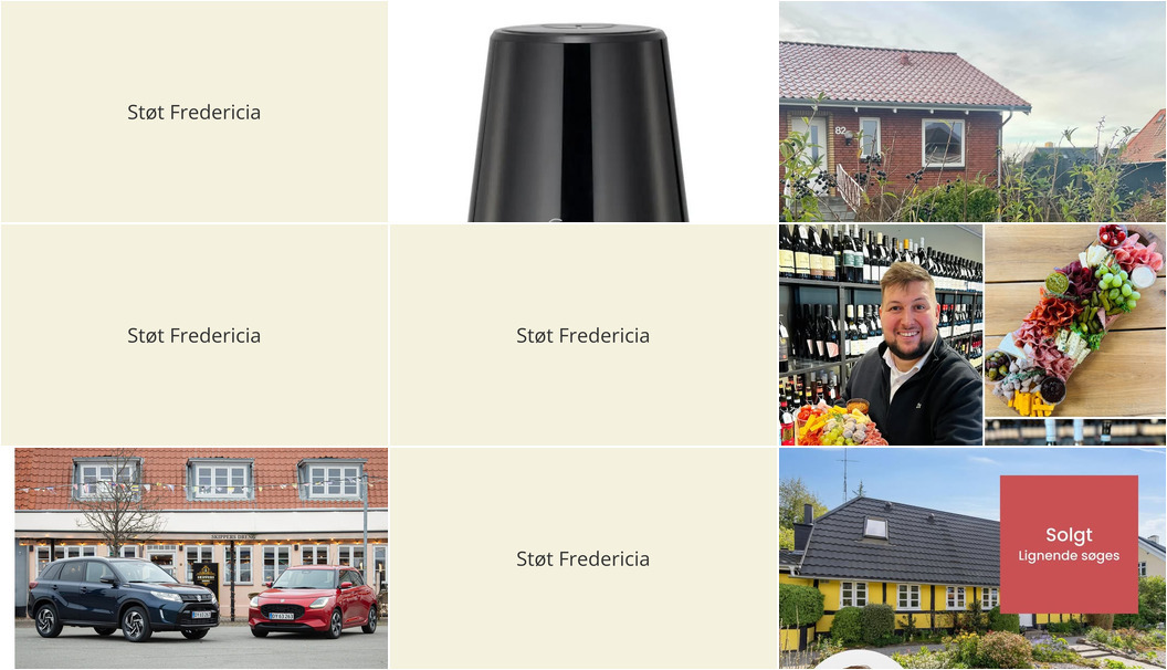 Nyt fra DANBOLIG Fredericia, FREDERICIA VINHANDEL, Fredericia Isenkram og 2 andre
