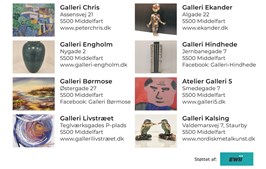 Kunststafet i Middelfart: Oplev gallerierne og vind kunstværker