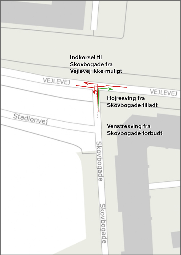 Trafikken omlægges i farligt kryds