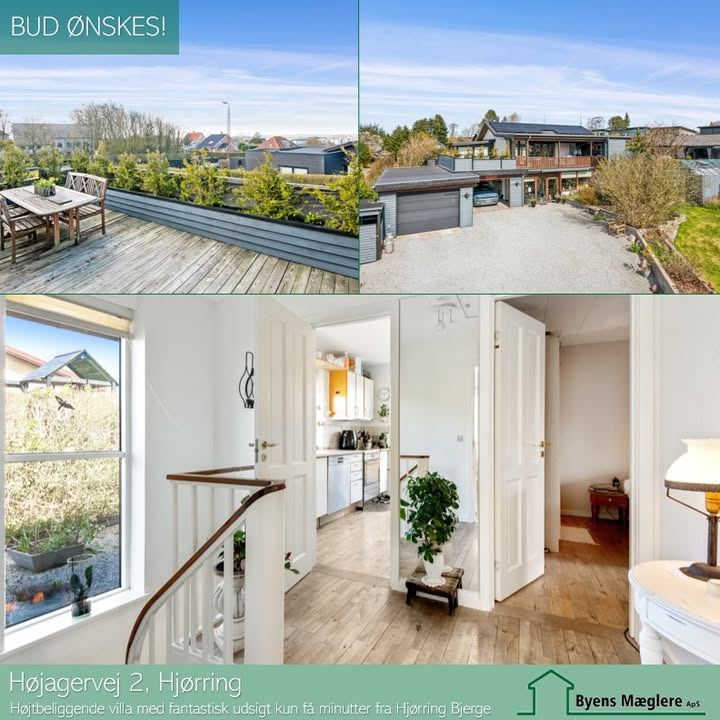 Byens Mæglere ApS åbner for bud på attraktiv villa med udsigt i Hjørring