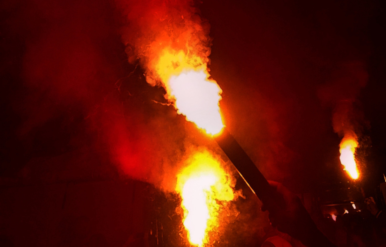 FC Midtjylland får en bøde på 60.000kr for pyroteknik