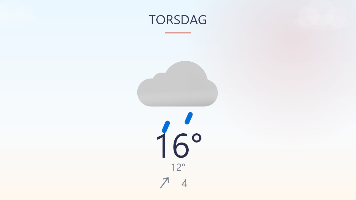 Regnen tager fat i dag