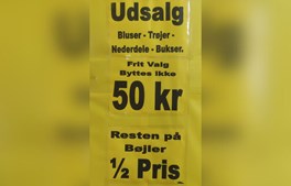 Store rabatter hos Rie & Henrik's Tøjbiks!